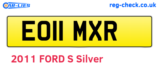 EO11MXR are the vehicle registration plates.