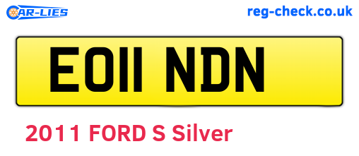 EO11NDN are the vehicle registration plates.