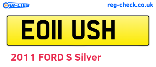 EO11USH are the vehicle registration plates.