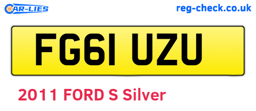 FG61UZU are the vehicle registration plates.