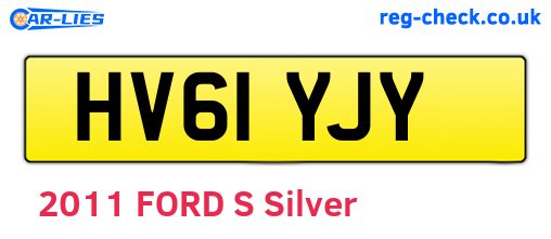 HV61YJY are the vehicle registration plates.