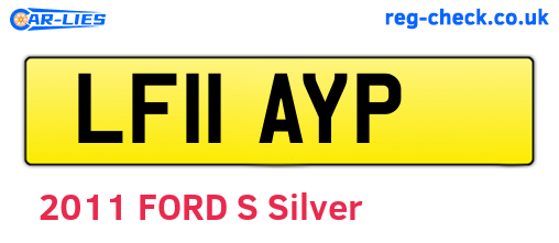 LF11AYP are the vehicle registration plates.