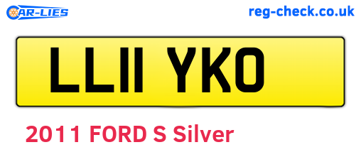 LL11YKO are the vehicle registration plates.