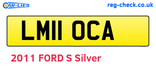 LM11OCA are the vehicle registration plates.