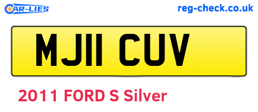 MJ11CUV are the vehicle registration plates.