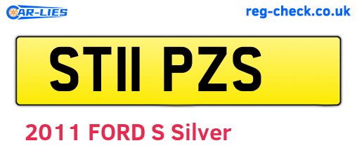 ST11PZS are the vehicle registration plates.