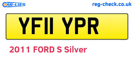 YF11YPR are the vehicle registration plates.