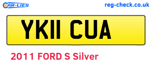 YK11CUA are the vehicle registration plates.