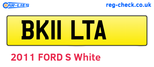 BK11LTA are the vehicle registration plates.
