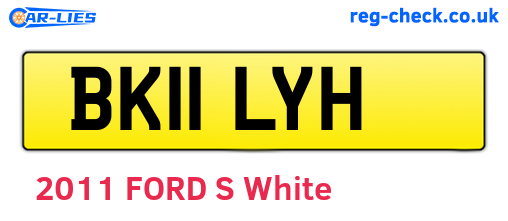 BK11LYH are the vehicle registration plates.