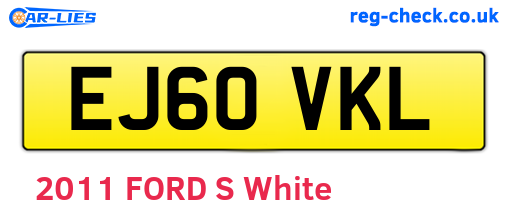 EJ60VKL are the vehicle registration plates.