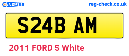 S24BAM are the vehicle registration plates.