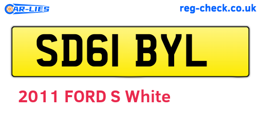 SD61BYL are the vehicle registration plates.
