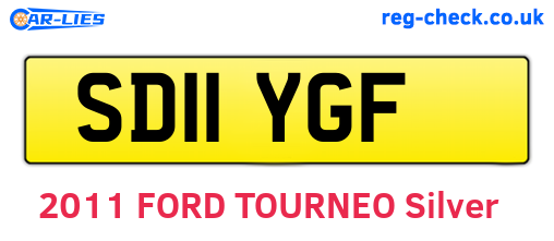 SD11YGF are the vehicle registration plates.