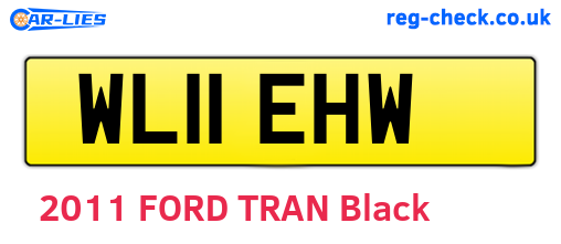 WL11EHW are the vehicle registration plates.
