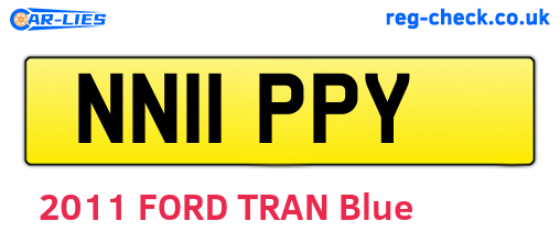 NN11PPY are the vehicle registration plates.