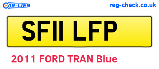 SF11LFP are the vehicle registration plates.