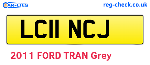 LC11NCJ are the vehicle registration plates.