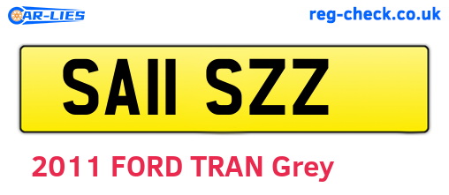 SA11SZZ are the vehicle registration plates.