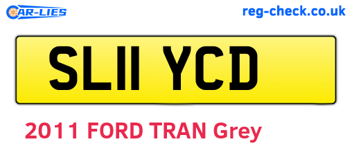 SL11YCD are the vehicle registration plates.