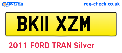 BK11XZM are the vehicle registration plates.