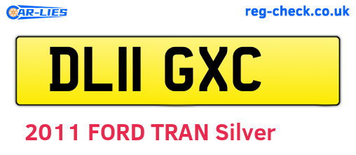 DL11GXC are the vehicle registration plates.