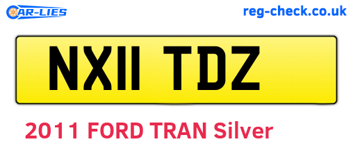 NX11TDZ are the vehicle registration plates.
