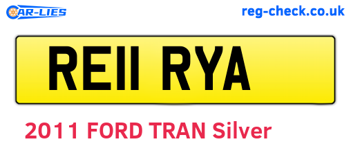 RE11RYA are the vehicle registration plates.