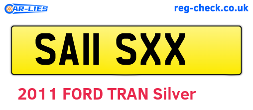 SA11SXX are the vehicle registration plates.