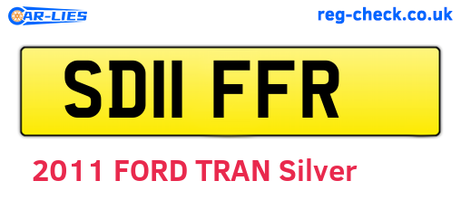 SD11FFR are the vehicle registration plates.