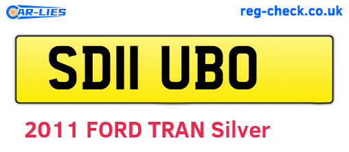 SD11UBO are the vehicle registration plates.