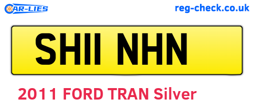 SH11NHN are the vehicle registration plates.