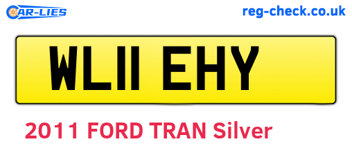 WL11EHY are the vehicle registration plates.