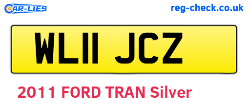 WL11JCZ are the vehicle registration plates.