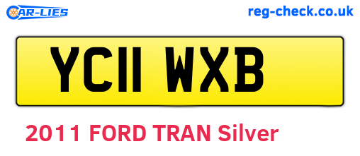 YC11WXB are the vehicle registration plates.