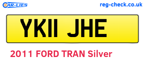 YK11JHE are the vehicle registration plates.
