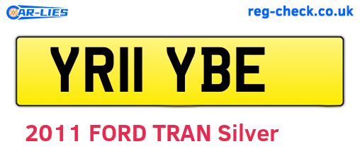YR11YBE are the vehicle registration plates.