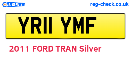 YR11YMF are the vehicle registration plates.