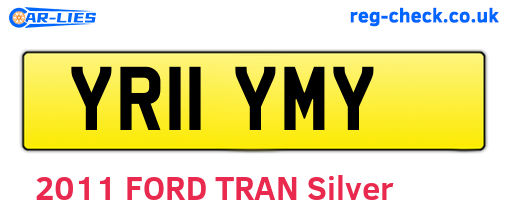 YR11YMY are the vehicle registration plates.