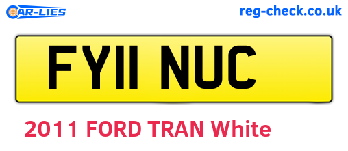 FY11NUC are the vehicle registration plates.