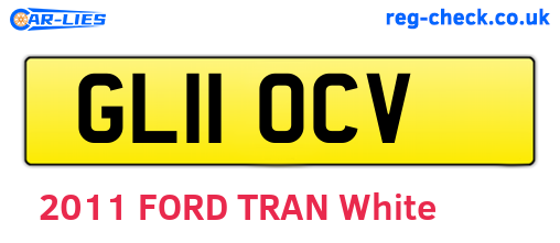 GL11OCV are the vehicle registration plates.
