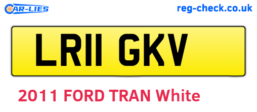 LR11GKV are the vehicle registration plates.