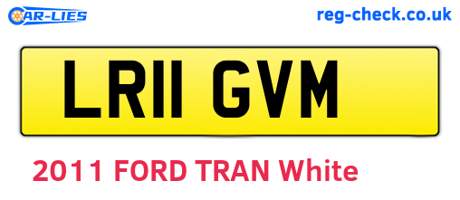 LR11GVM are the vehicle registration plates.