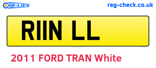 R11NLL are the vehicle registration plates.