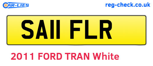 SA11FLR are the vehicle registration plates.