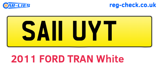 SA11UYT are the vehicle registration plates.