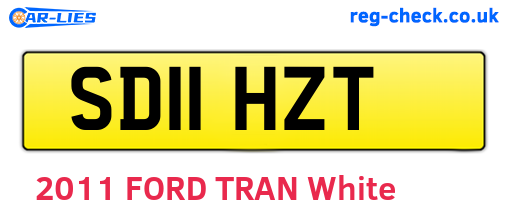 SD11HZT are the vehicle registration plates.