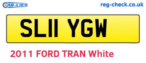 SL11YGW are the vehicle registration plates.