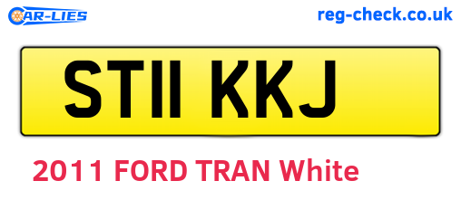ST11KKJ are the vehicle registration plates.