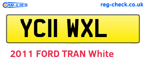 YC11WXL are the vehicle registration plates.